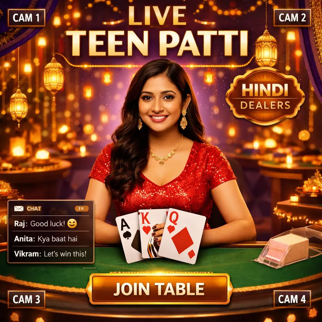 Live Teen Patti - Hindi-speaking dealers at Lucky Star