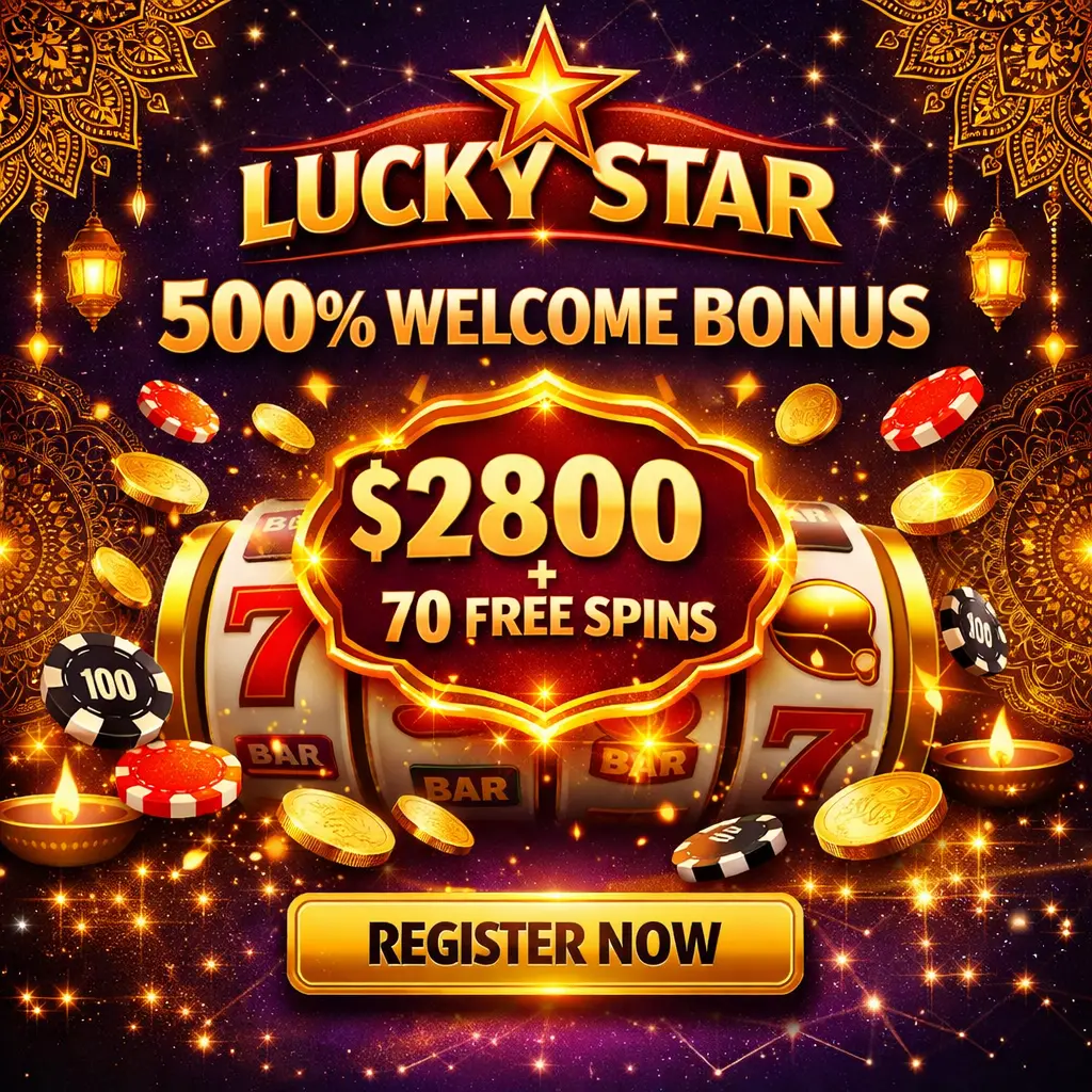Lucky Star India - 500% welcome bonus up to $2800