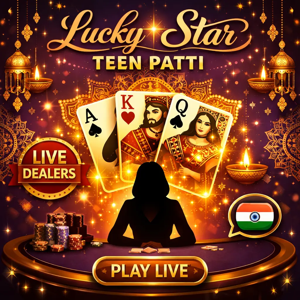 Teen Patti Lucky Star - live dealer Indian poker